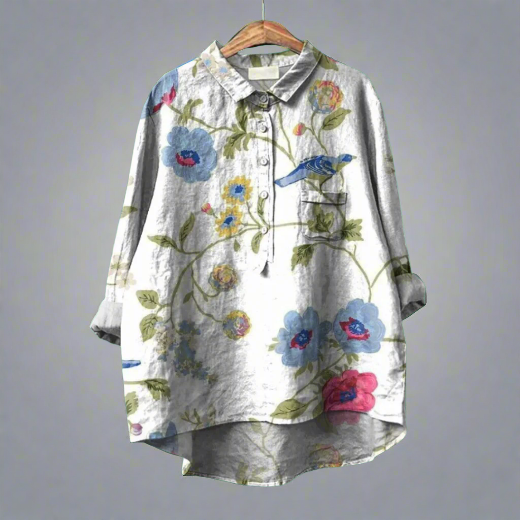 Renate | Blusa larga elegante de tejido premium