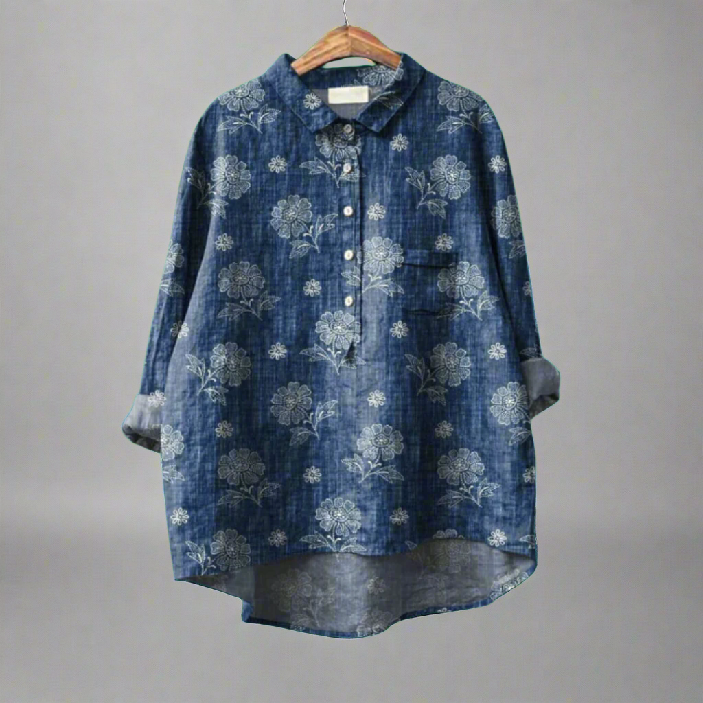 Renate | Blusa larga elegante de tejido premium