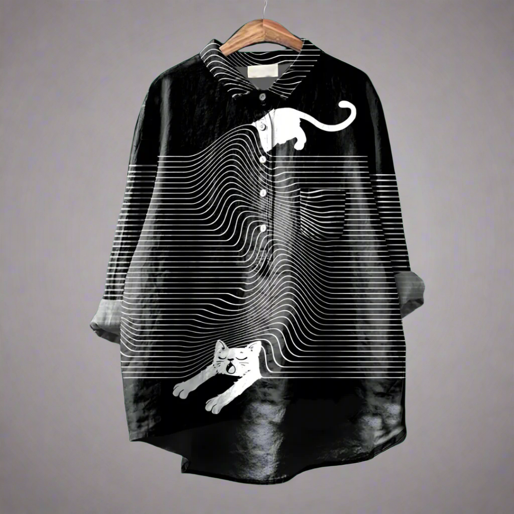 Renate | Blusa larga elegante de tejido premium