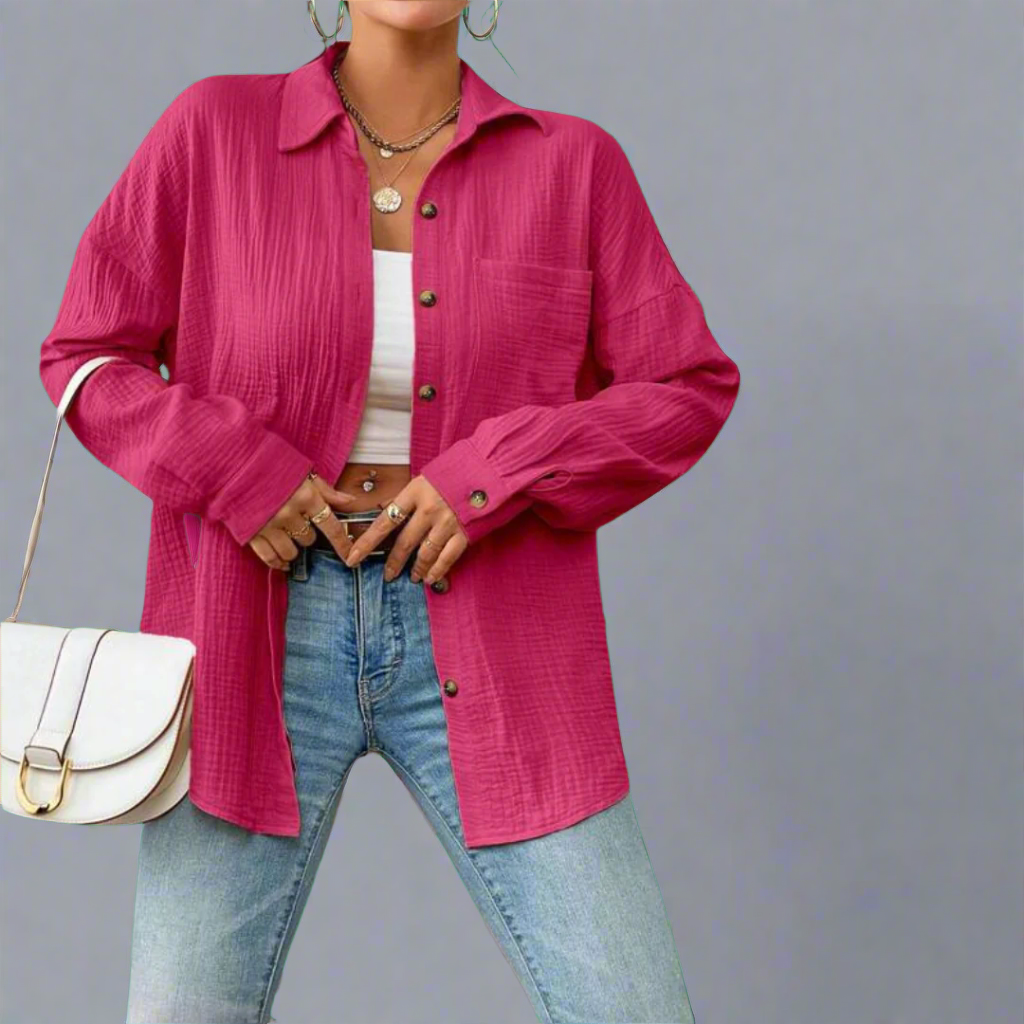 Zenzi | Blusa de Musselina Premium para días primaverales ligeros