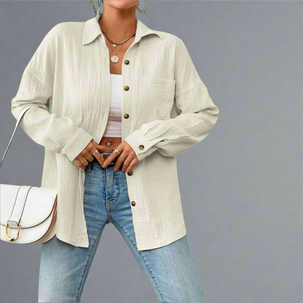 Zenzi | Blusa de Musselina Premium para días primaverales ligeros
