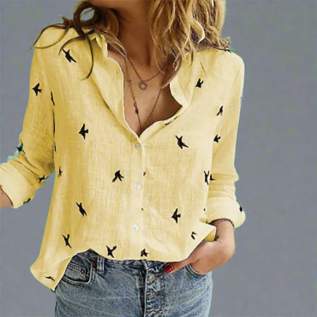Solveig | Blusa de algodón premium con corte elegante