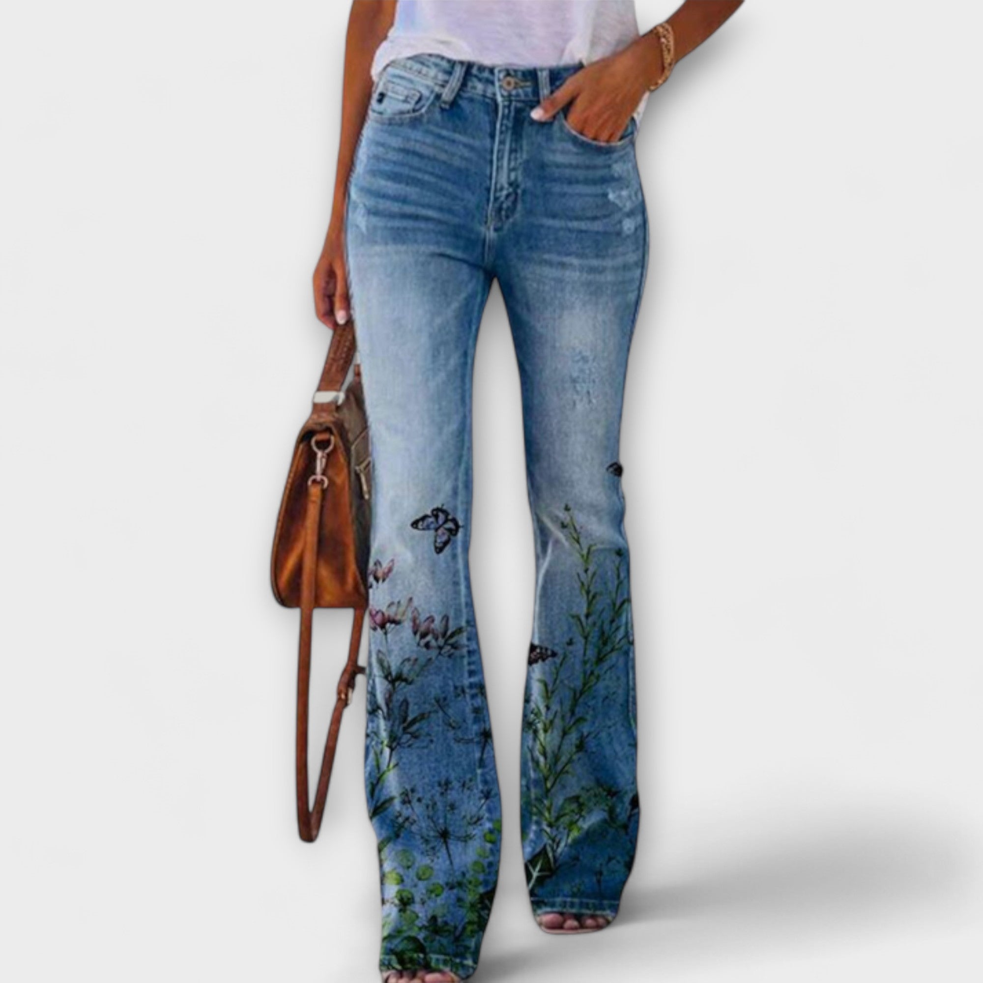 Pantalones con flores