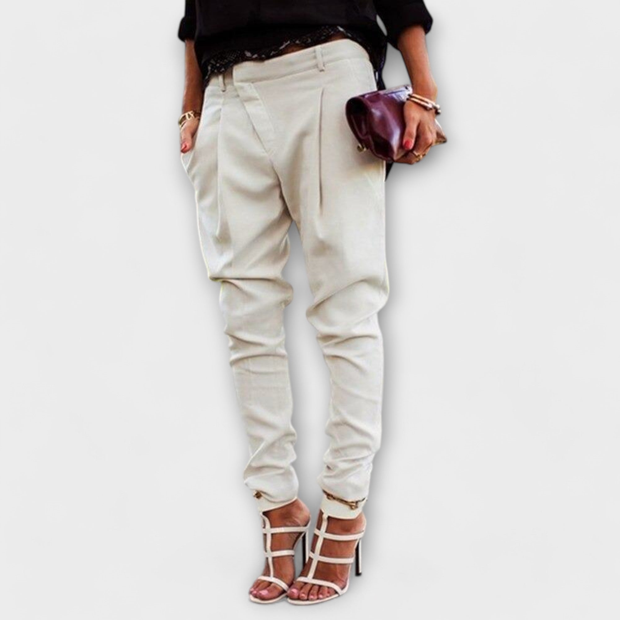 Mira - Pantalón Elegante de Cintura Alta