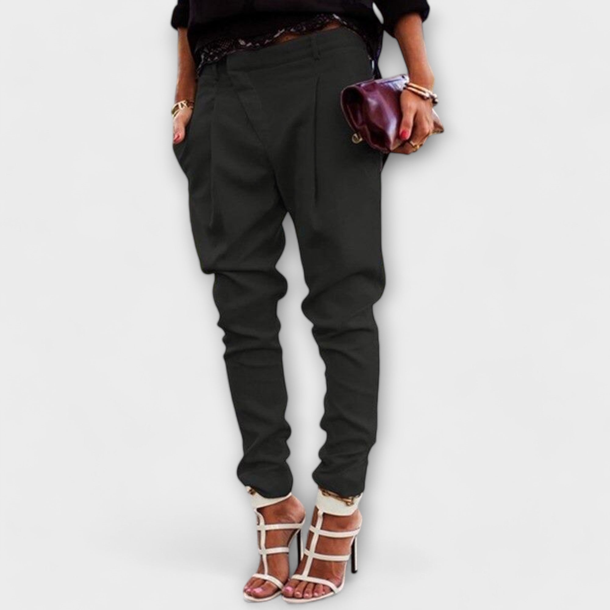 Mira - Pantalón Elegante de Cintura Alta