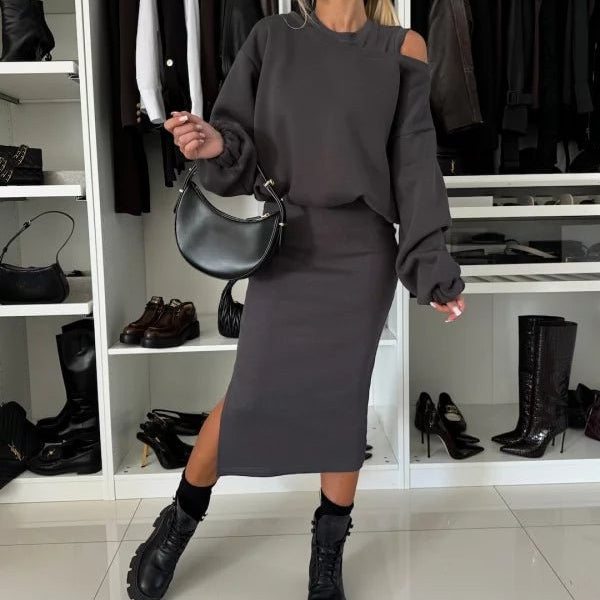 Emilia | Conjunto de dos piezas: Vestido sin mangas y top