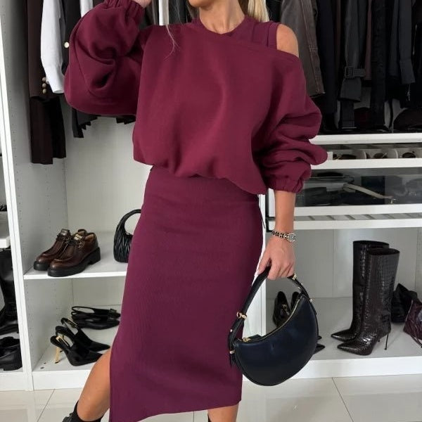 Emilia | Conjunto de dos piezas: Vestido sin mangas y top