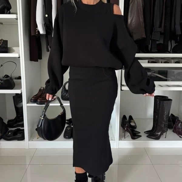 Emilia | Conjunto de dos piezas: Vestido sin mangas y top
