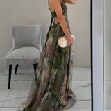 Giselle - Czarująca Maxi Sukienka z Kwiatowym Wzorem