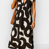 Camilla | Sukienka z dekoltem w serek