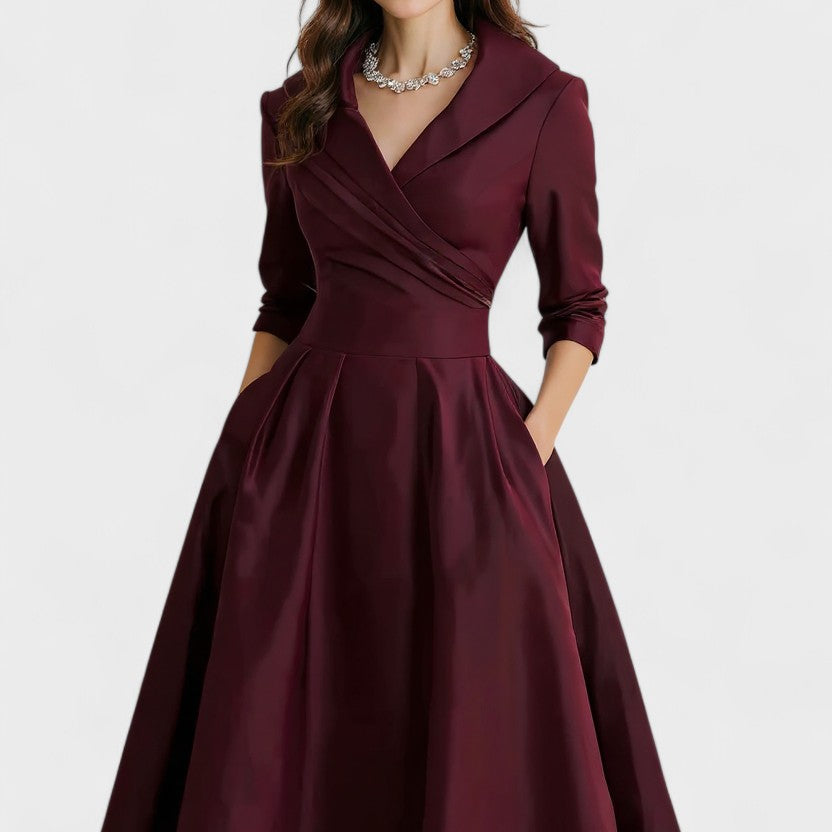 Ceryn | Satynowa Sukienka Midi