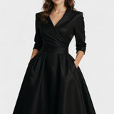 Ceryn | Satynowa Sukienka Midi