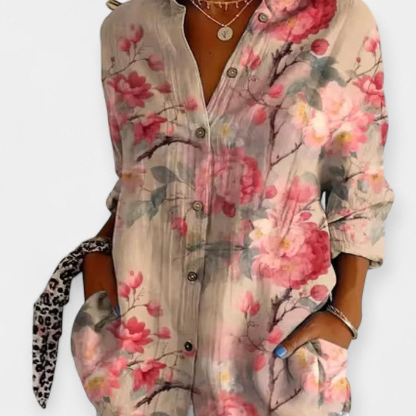 Frida | Koszula w Kwiatowy Wzór