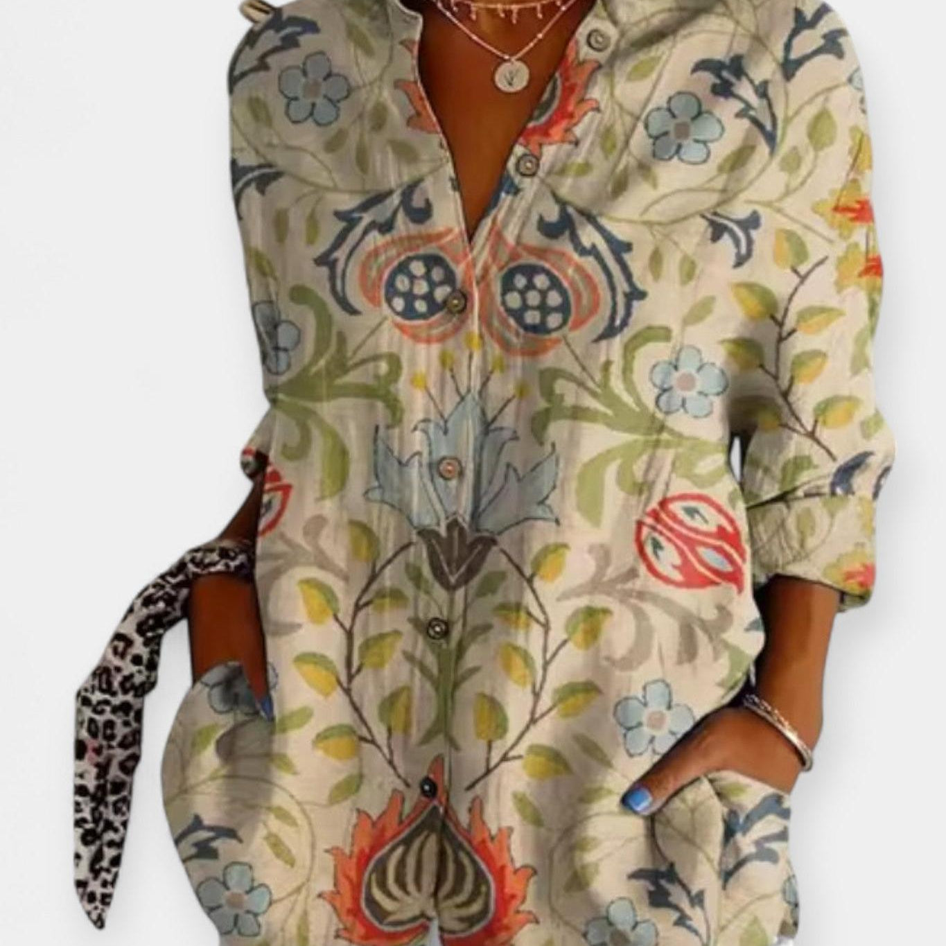 Frida | Koszula w Kwiatowy Wzór