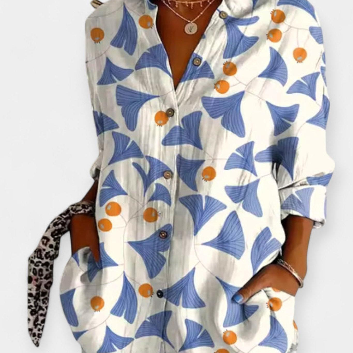 Frida | Koszula w Kwiatowy Wzór