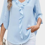 Helle | Bluzka z falbanami