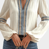 Henriette | Koszula z dekoltem w serek