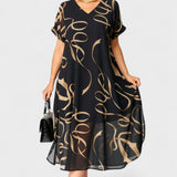 Inger | Sukienka z dekoltem w serek