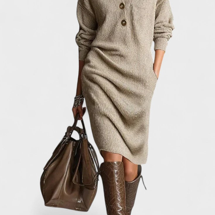 Kornelia™ | Elegancka Dzianinowa Sukienka