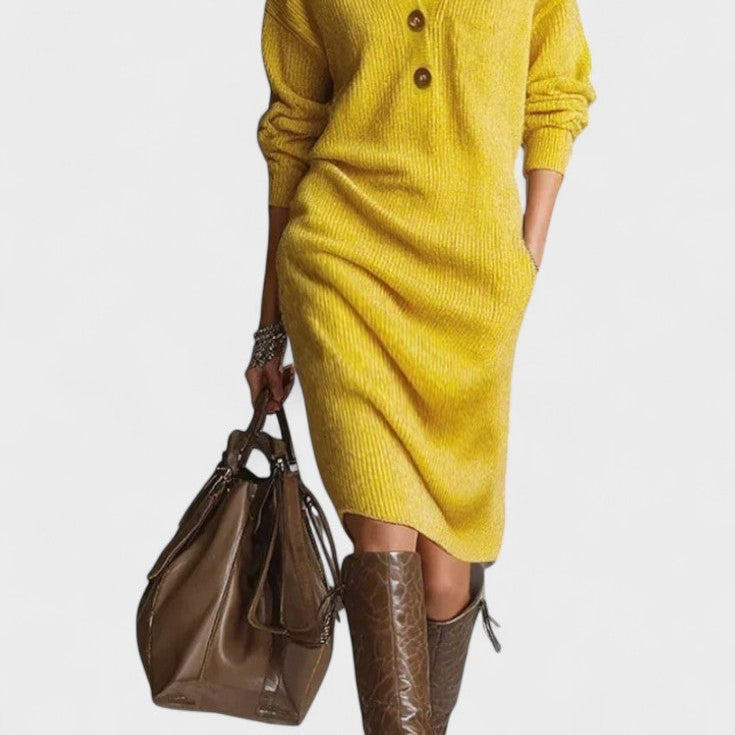 Kornelia™ | Elegancka Dzianinowa Sukienka