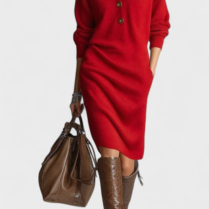 Kornelia™ | Elegancka Dzianinowa Sukienka