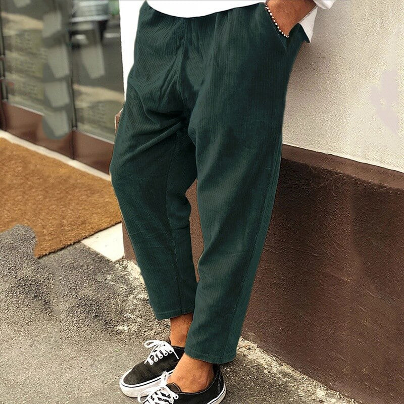 Pantalones con cintura para hombres