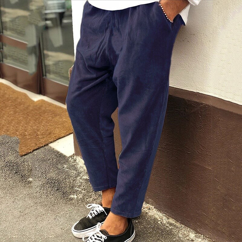 Pantalones con cintura para hombres