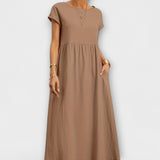 Pernille | Sukienka z bocznymi kieszeniami