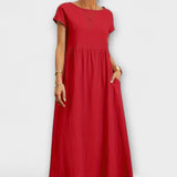 Pernille | Sukienka z bocznymi kieszeniami