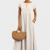 Pernille | Sukienka z bocznymi kieszeniami