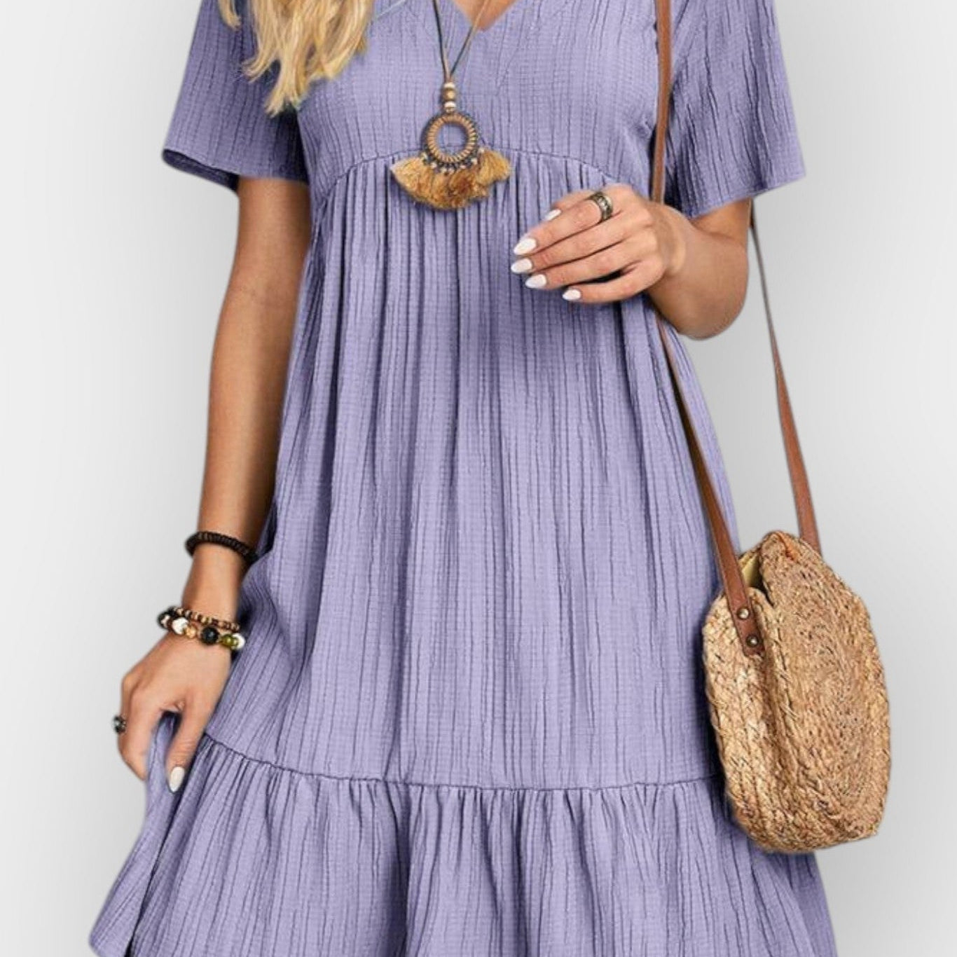 Rikke | Sukienka z dekoltem w serek