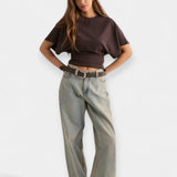 Sofia | T-shirt z Oversized Rękawami