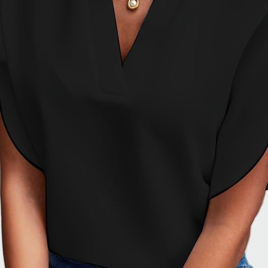 Stine | Bluzka z dekoltem w serek