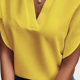 Stine | Bluzka z dekoltem w serek