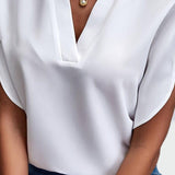 Stine | Bluzka z dekoltem w serek