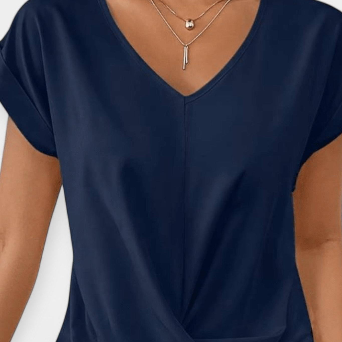 Stine | Bluzka z dekoltem w serek